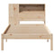 vidaXL Bookcase Bed without Mattress 75x190 cm Small Single Solid Wood Pine
