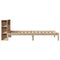 vidaXL Bookcase Bed without Mattress 75x190 cm Small Single Solid Wood Pine