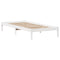 vidaXL Bookcase Bed without Mattress White 90x200 cm Solid Wood Pine