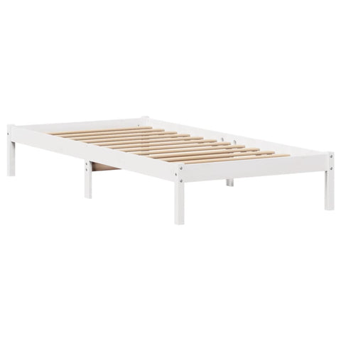 vidaXL Bookcase Bed without Mattress White 100x200 cm Solid Wood Pine
