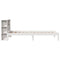 vidaXL Bookcase Bed without Mattress White 100x200 cm Solid Wood Pine