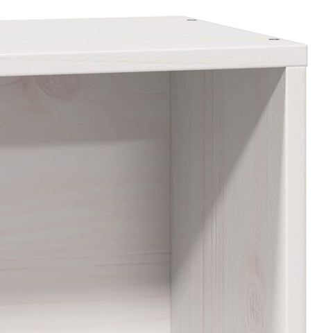 vidaXL Bookcase Bed without Mattress White 100x200 cm Solid Wood Pine