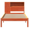 vidaXL Bookcase Bed without Mattress Wax Brown 100x200 cm Solid Wood Pine