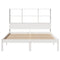 vidaXL Bookcase Bed without Mattress White 120x190 cm Small Double Solid Wood Pine