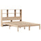 vidaXL Bookcase Bed without Mattress 140x190 cm Solid Wood Pine