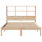vidaXL Bookcase Bed without Mattress 140x190 cm Solid Wood Pine