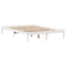 vidaXL Bookcase Bed without Mattress White 140x190 cm Solid Wood Pine