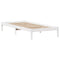 vidaXL Bookcase Bed without Mattress White 90x200 cm Solid Wood Pine