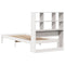 vidaXL Bookcase Bed without Mattress White 90x200 cm Solid Wood Pine