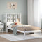 vidaXL Bookcase Bed without Mattress White 90x200 cm Solid Wood Pine
