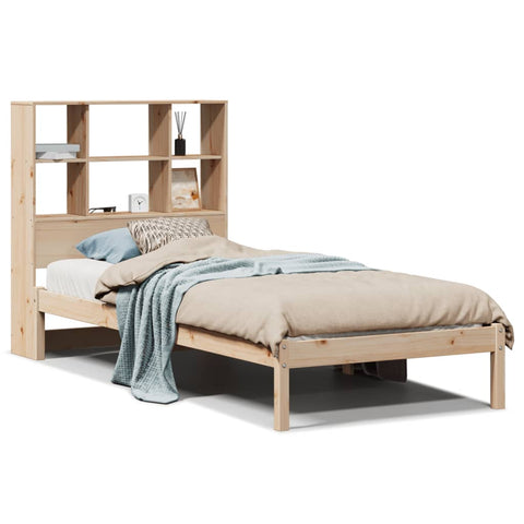 vidaXL Bookcase Bed without Mattress 100x200 cm Solid Wood Pine