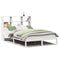 vidaXL Bookcase Bed without Mattress White 140x200 cm Solid Wood Pine
