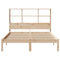 vidaXL Bookcase Bed without Mattress 150x200 cm King Size Solid Wood Pine