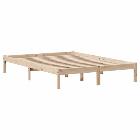 vidaXL Bookcase Bed without Mattress 150x200 cm King Size Solid Wood Pine