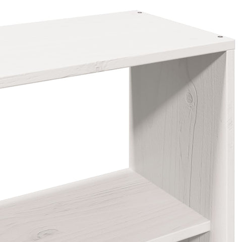 vidaXL Bookcase Bed without Mattress White 160x200 cm Solid Wood Pine