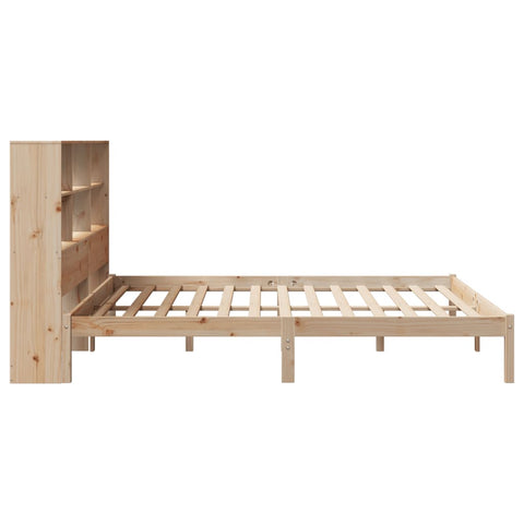 vidaXL Bookcase Bed without Mattress 180x200 cm Super King Solid Wood Pine