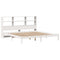 vidaXL Bookcase Bed without Mattress White 180x200 cm Super King Solid Wood Pine