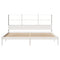 vidaXL Bookcase Bed without Mattress White 180x200 cm Super King Solid Wood Pine