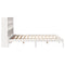 vidaXL Bookcase Bed without Mattress White 180x200 cm Super King Solid Wood Pine