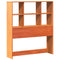 vidaXL Bookcase Bed without Mattress Wax Brown 90x200 cm Solid Wood Pine