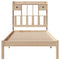 vidaXL Bookcase Bed without Mattress 75x190 cm Small Single Solid Wood Pine