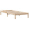 vidaXL Bookcase Bed without Mattress 75x190 cm Small Single Solid Wood Pine