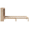 vidaXL Bookcase Bed without Mattress 75x190 cm Small Single Solid Wood Pine