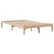 vidaXL Bookcase Bed without Mattress 135x190 cm Double Solid Wood Pine