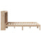 vidaXL Bookcase Bed without Mattress 135x190 cm Double Solid Wood Pine