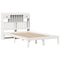vidaXL Bookcase Bed without Mattress White 135x190 cm Double Solid Wood Pine