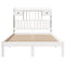 vidaXL Bookcase Bed without Mattress White 135x190 cm Double Solid Wood Pine