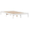 vidaXL Bookcase Bed without Mattress White 135x190 cm Double Solid Wood Pine
