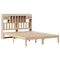 vidaXL Bookcase Bed without Mattress 140x190 cm Solid Wood Pine