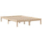 vidaXL Bookcase Bed without Mattress 140x190 cm Solid Wood Pine