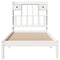 vidaXL Bookcase Bed without Mattress White 90x200 cm Solid Wood Pine