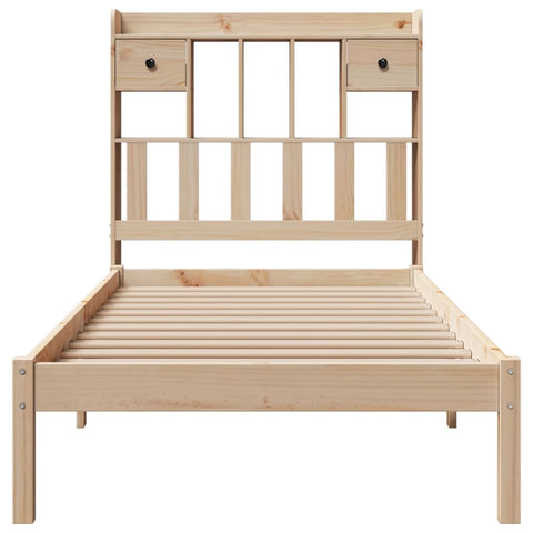 vidaXL Bookcase Bed without Mattress 100x200 cm Solid Wood Pine