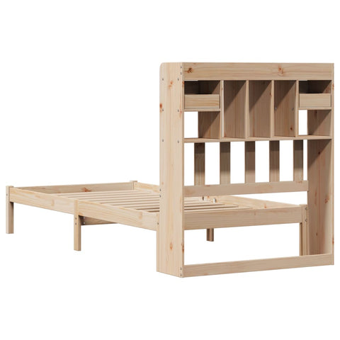 vidaXL Bookcase Bed without Mattress 100x200 cm Solid Wood Pine