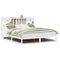 vidaXL Bookcase Bed without Mattress White 180x200 cm Super King Solid Wood Pine