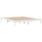 vidaXL Bookcase Bed without Mattress White 180x200 cm Super King Solid Wood Pine