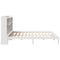vidaXL Bookcase Bed without Mattress White 180x200 cm Super King Solid Wood Pine