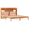 vidaXL Bookcase Bed without Mattress Wax Brown 200x200 cm Solid Wood Pine