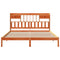 vidaXL Bookcase Bed without Mattress Wax Brown 200x200 cm Solid Wood Pine