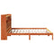 vidaXL Bookcase Bed without Mattress Wax Brown 200x200 cm Solid Wood Pine