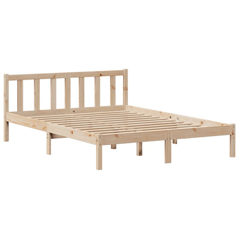vidaXL Bookcase Bed without Mattress 120x190 cm Small Double Solid Wood Pine