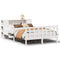 vidaXL Bookcase Bed without Mattress White 120x190 cm Small Double Solid Wood Pine