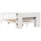 vidaXL Bookcase Bed without Mattress White 120x190 cm Small Double Solid Wood Pine