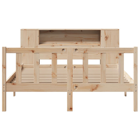 vidaXL Bookcase Bed without Mattress 120x200 cm Solid Wood Pine
