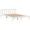 vidaXL Bookcase Bed without Mattress White 120x200 cm Solid Wood Pine