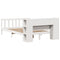 vidaXL Bookcase Bed without Mattress White 120x200 cm Solid Wood Pine