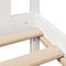 vidaXL Bookcase Bed without Mattress White 120x200 cm Solid Wood Pine